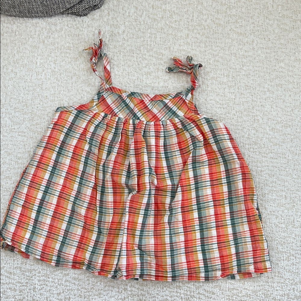 Plaid Kids Sleeveless Top